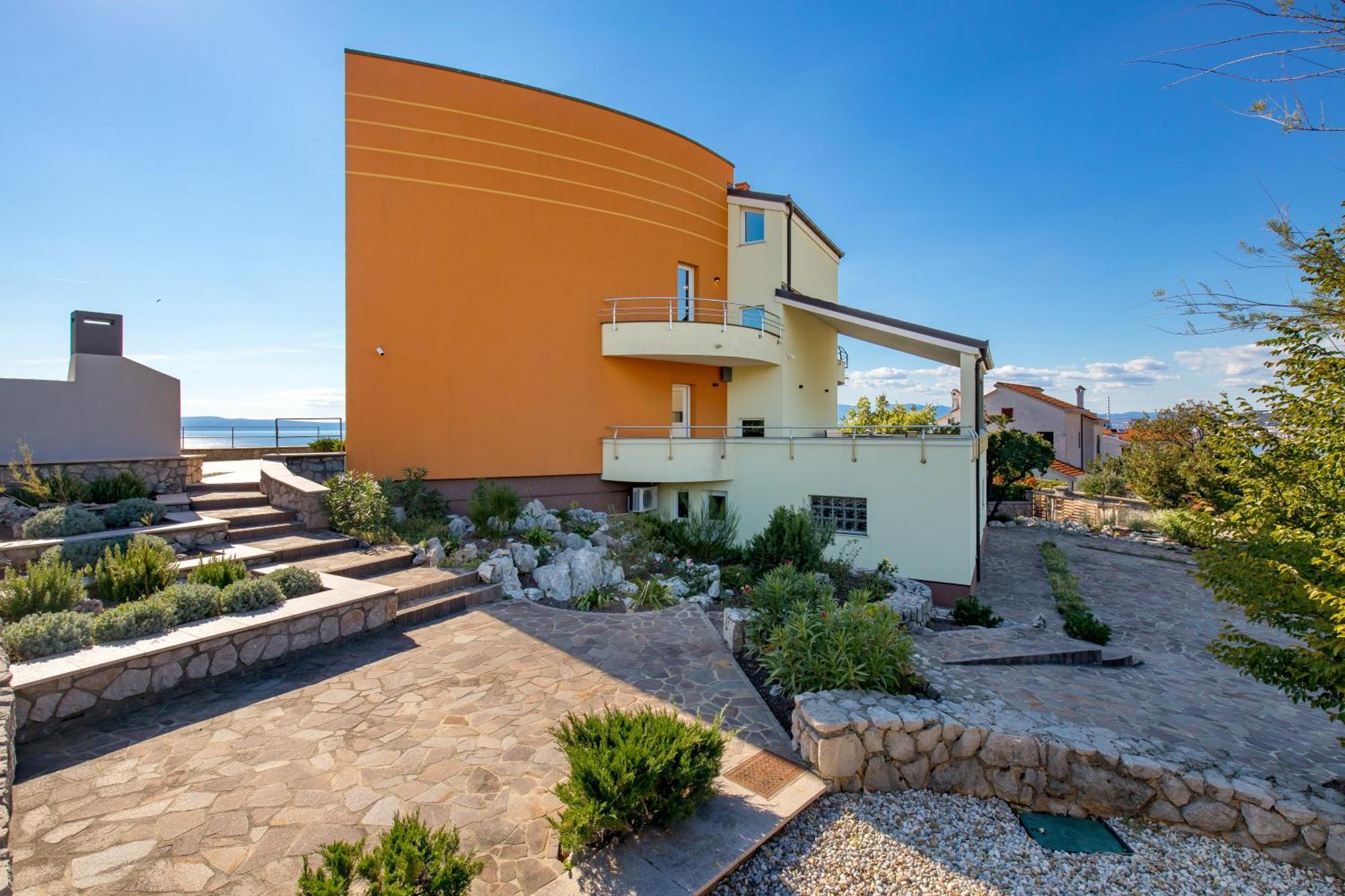 Luxury Villa Ostro With Pool & Krk Bridge View Кральевица Экстерьер фото