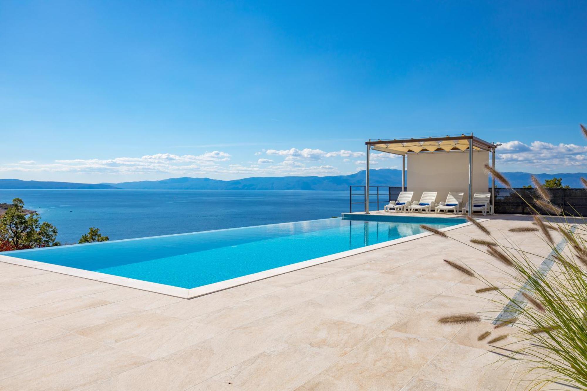 Luxury Villa Ostro With Pool & Krk Bridge View Кральевица Экстерьер фото