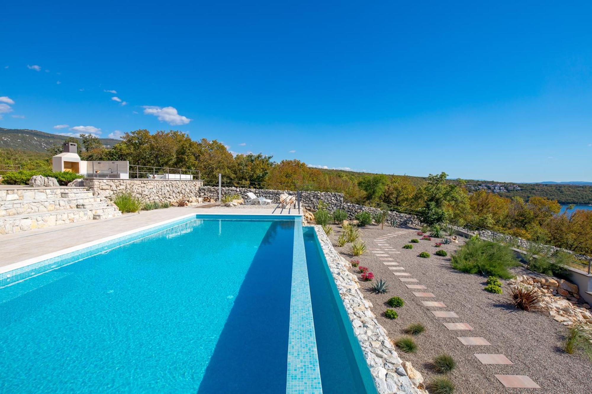 Luxury Villa Ostro With Pool & Krk Bridge View Кральевица Экстерьер фото