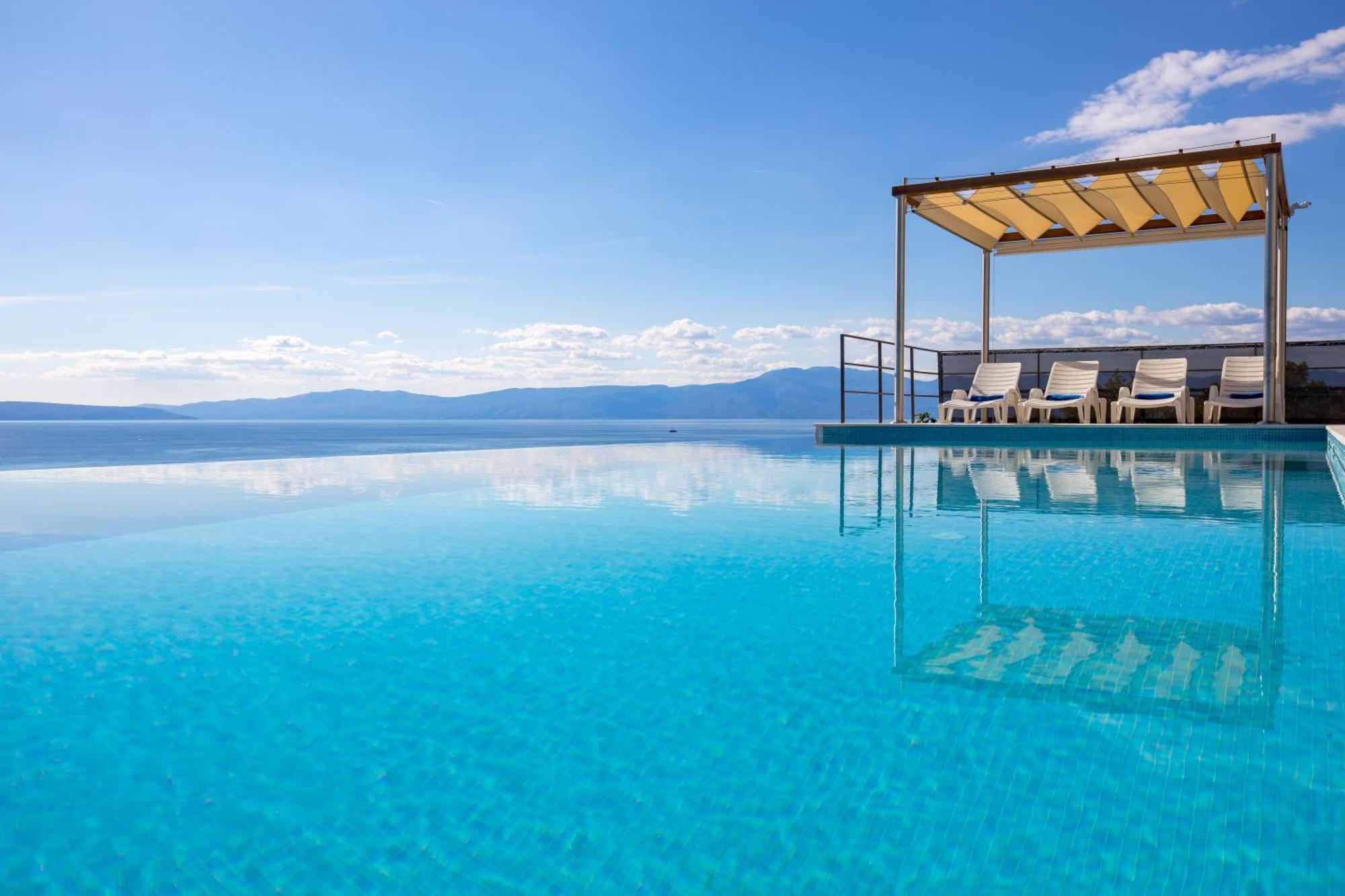 Luxury Villa Ostro With Pool & Krk Bridge View Кральевица Экстерьер фото