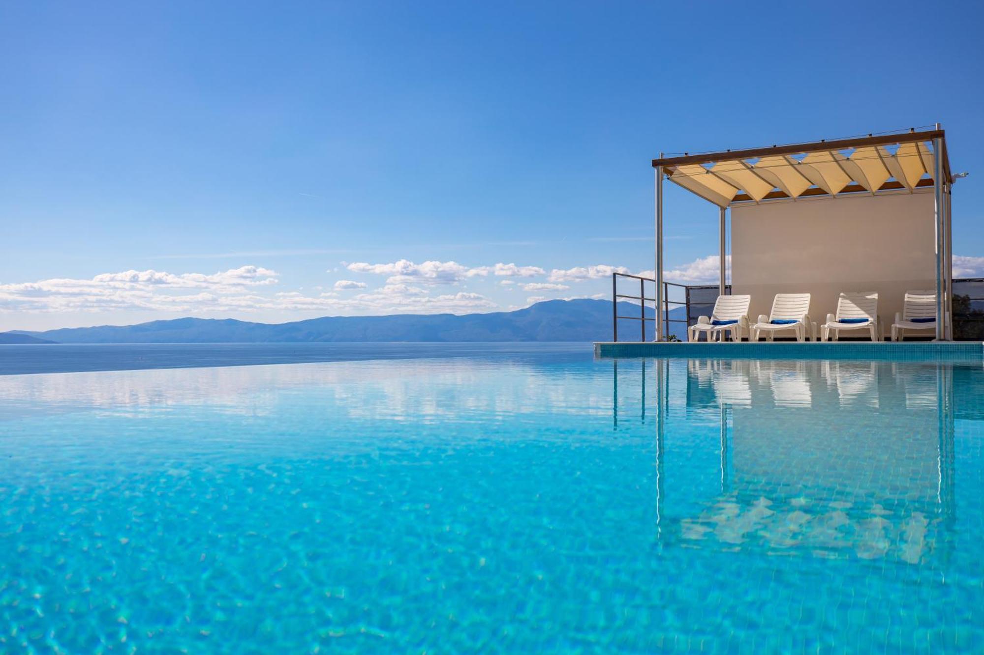 Luxury Villa Ostro With Pool & Krk Bridge View Кральевица Экстерьер фото