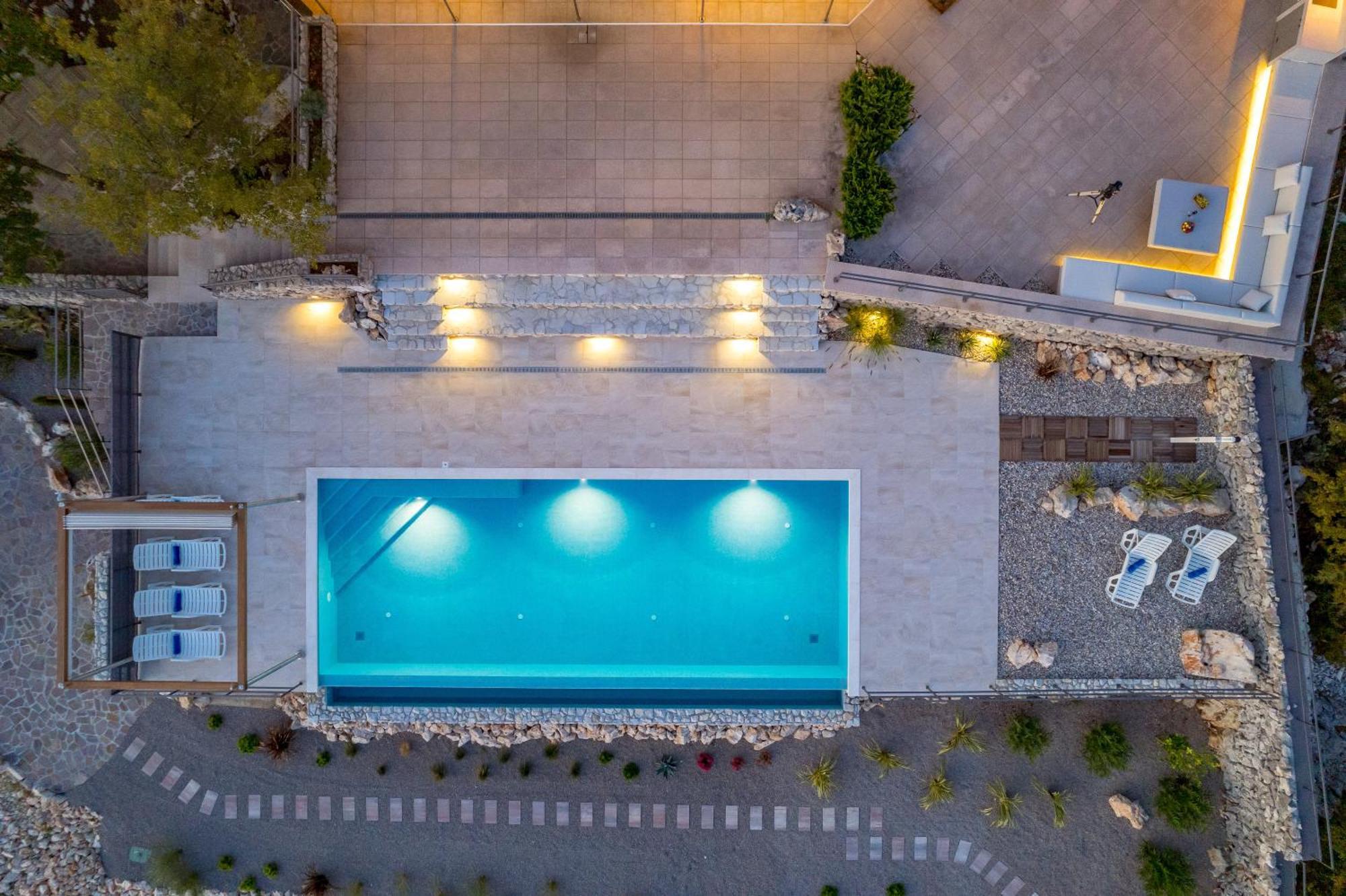 Luxury Villa Ostro With Pool & Krk Bridge View Кральевица Экстерьер фото